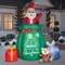 10ft. Airblown® Inflatable Giant Animated Santa in a Gift Sack
